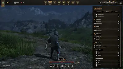 Nowy wygląd ekranu statystyk w Pax Dei