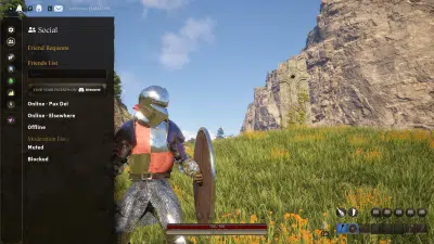 Nowe menu discorda w Pax Dei