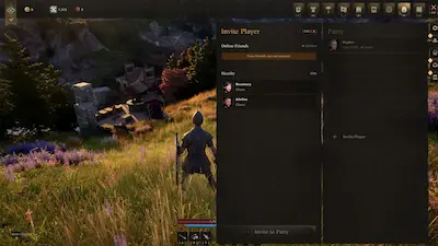 Nowe menu drużyny w Pax Dei