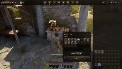 Pax Dei - przestrzeń magazynowa w Petra Dei