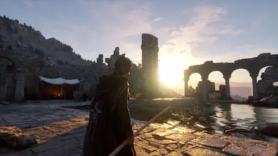 Postać obok Petra Dei w Pax Dei