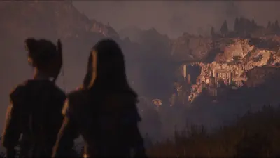 Widok na wioskę w Pax Dei