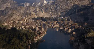 Miasto portowe w Pax Dei