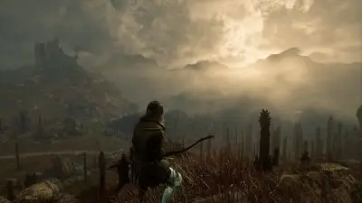 Świt w demonicznym biomie w Pax Dei