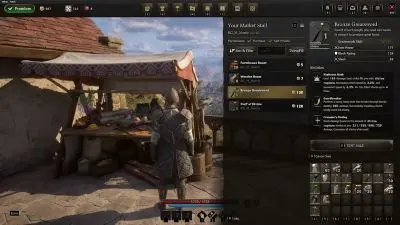 Nowy interfejs stoiska w Pax Dei