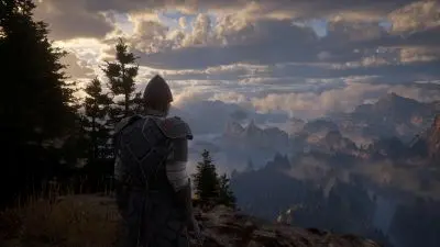 Zachmurzona dolina w Pax Dei