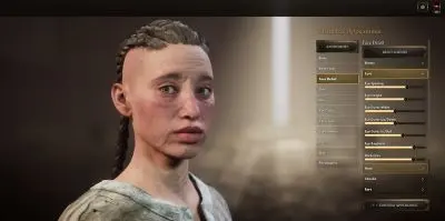 Kobieca twarz w Pax Dei