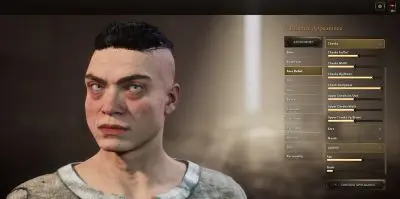 Męska twarz w Pax Dei