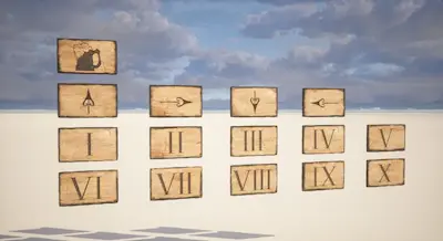 Rzymskie znaki w Pax Dei