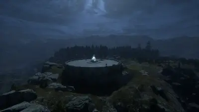 Sanktuarium w Pax Dei nocą